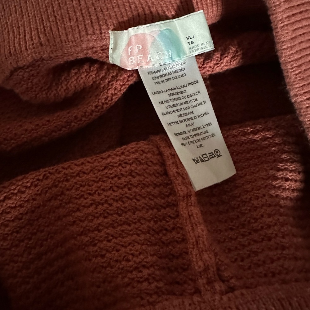 FP BEACH HAILEE WAFFLE KNIT CARDI AND JOGGER SET SIZE XL - Picture 5 of 7